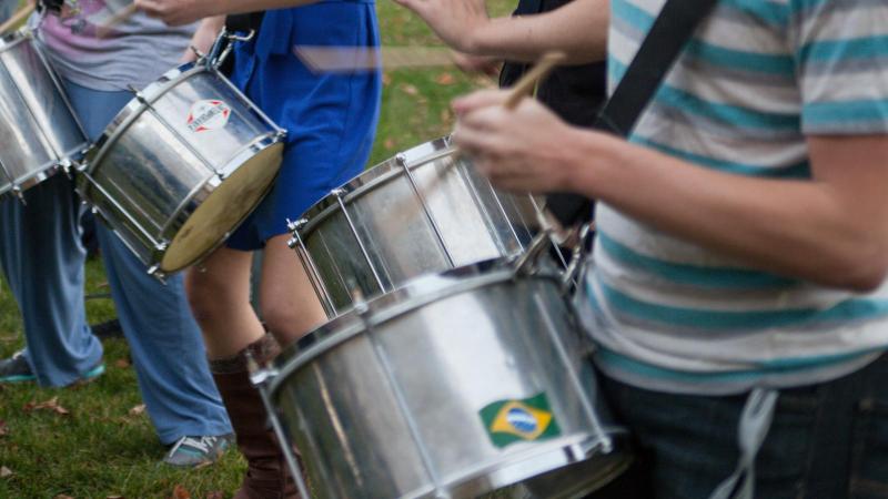 People playing drums.
