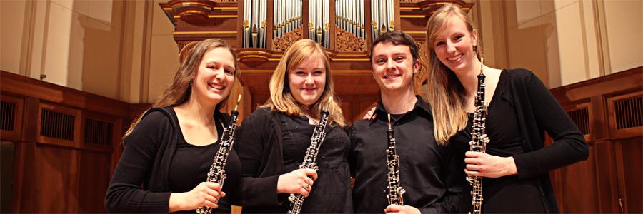 Oboe students in the Chapel