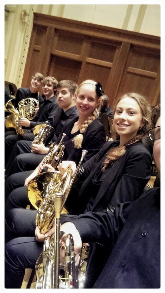 Horn section of the Symphonic Band