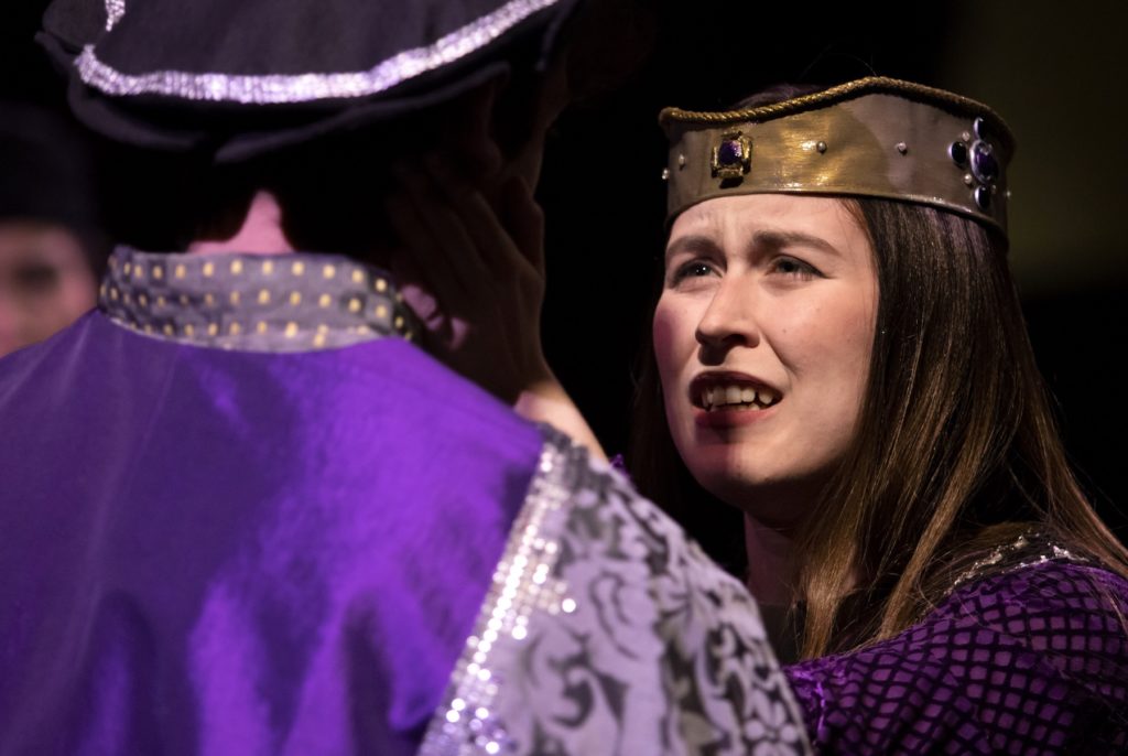 Dress rehearsal for “Richard III” in Cloak Theatre