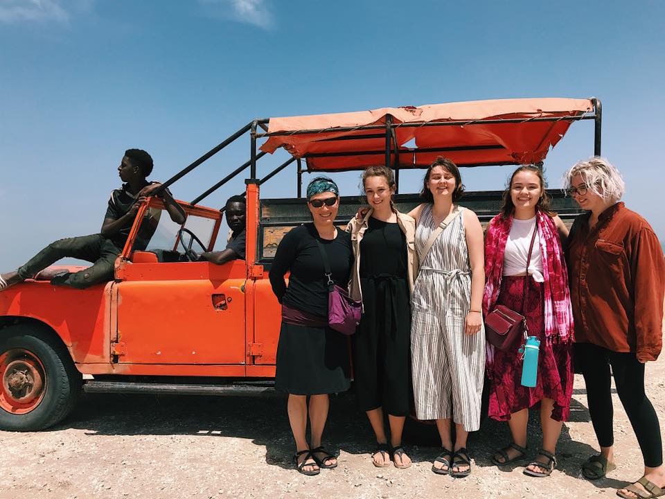 LU students on an excursion to Lac Rose