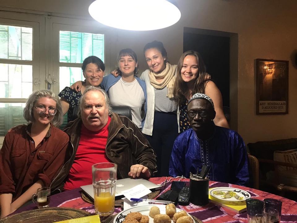 LU students meet with Gary Engelberg (in red shirt), one of the founders of African Consultants International