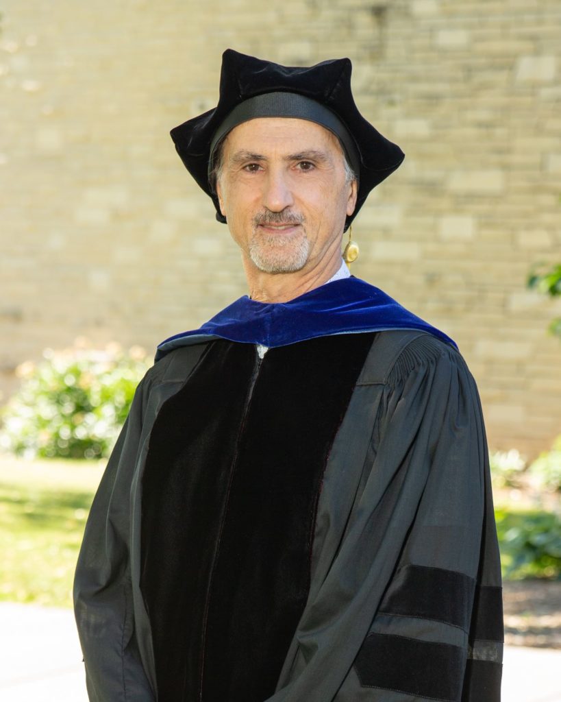 Gustavo Fares in academic regalia 