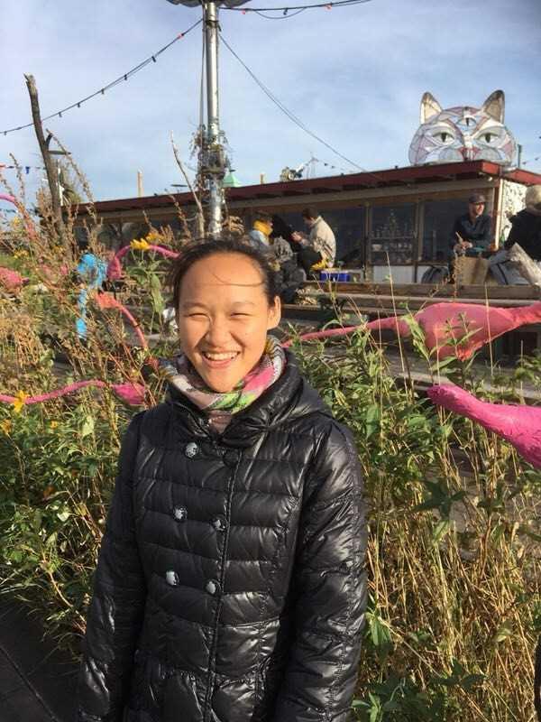 Alice Luo ’19 visits an urban garden in Berlin.