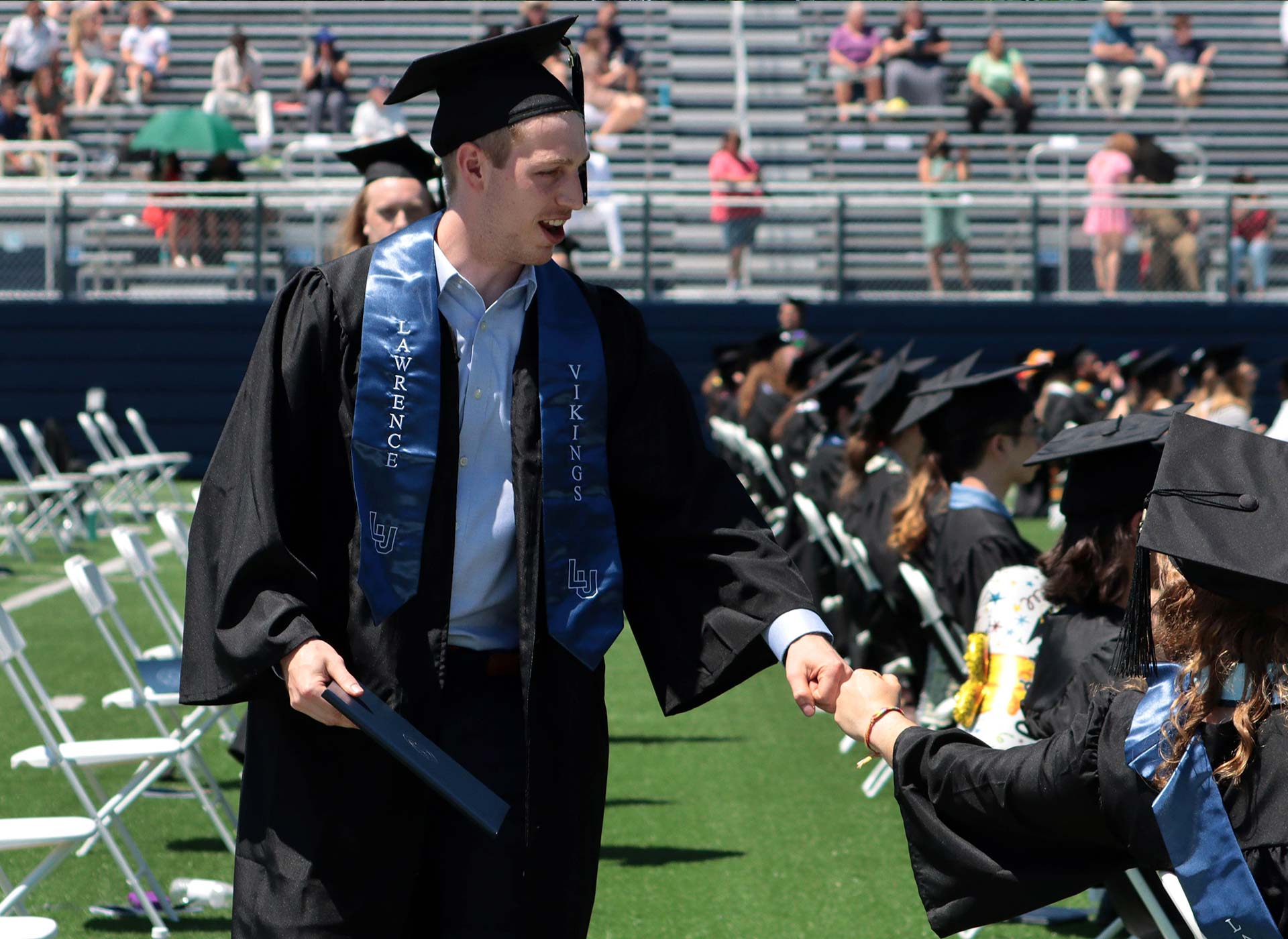 Students at commencement