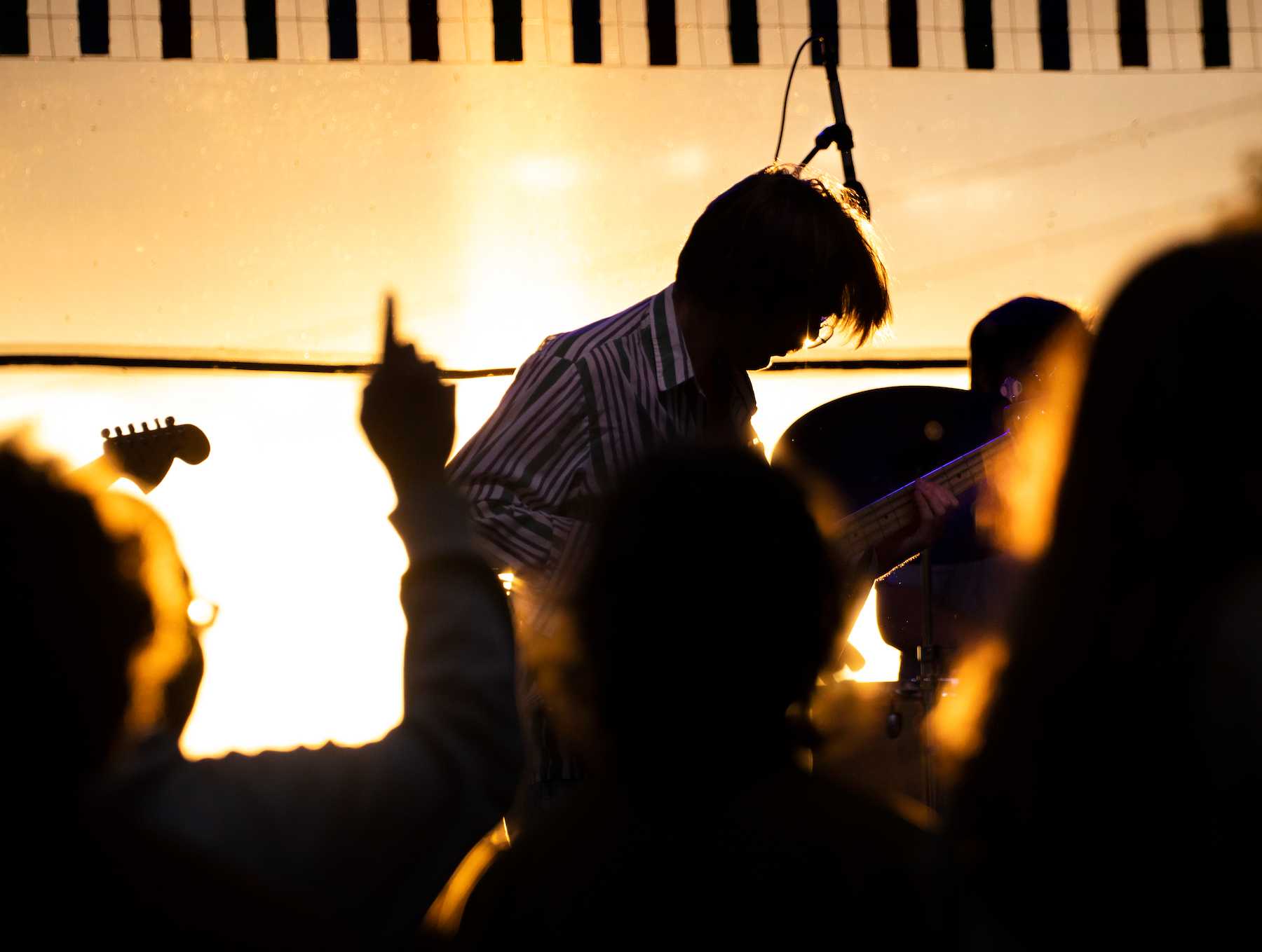 Deryk G performs during LUaroo on Main Hall Green.