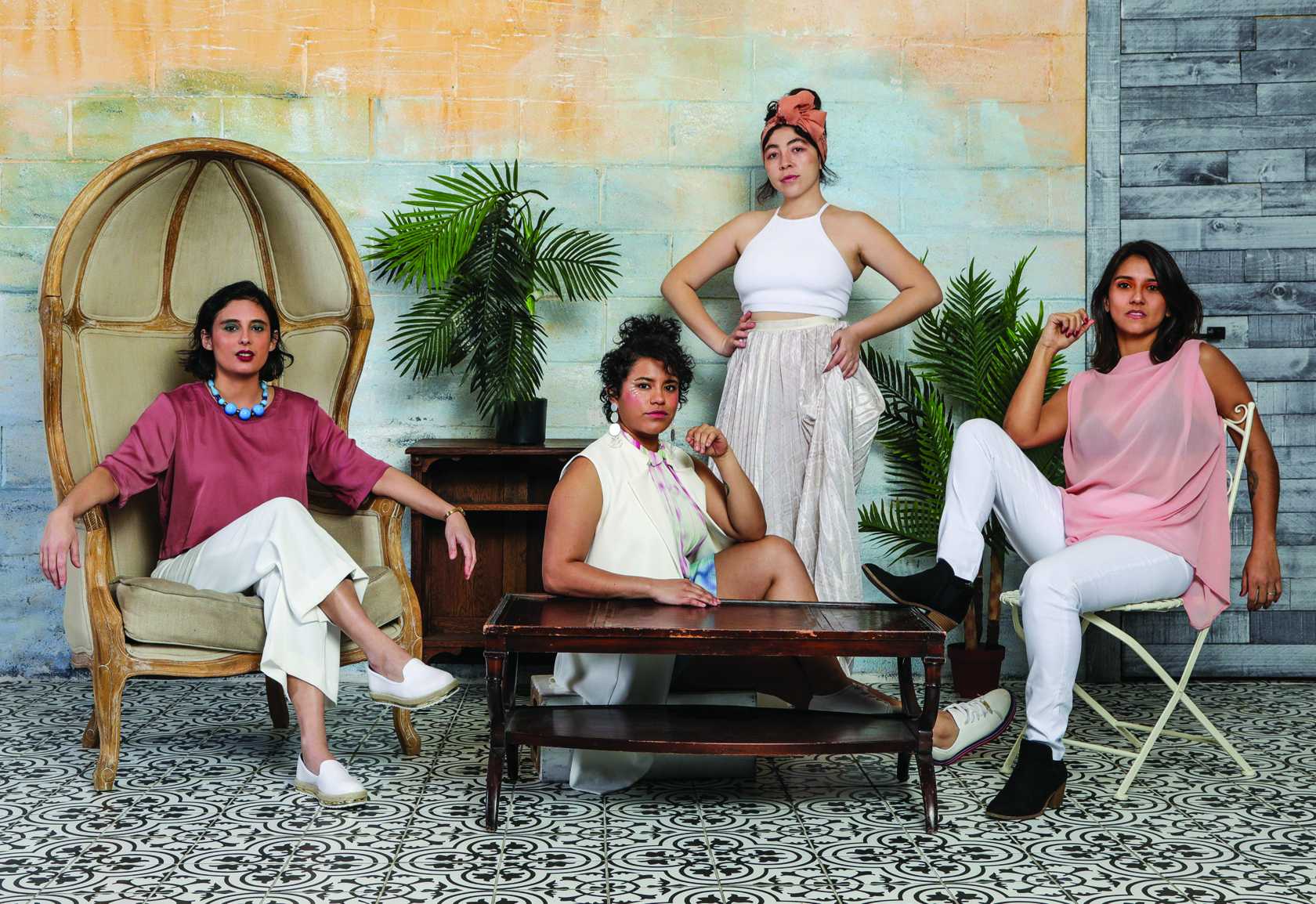 The four members of LADAMA pose for a portrait. 