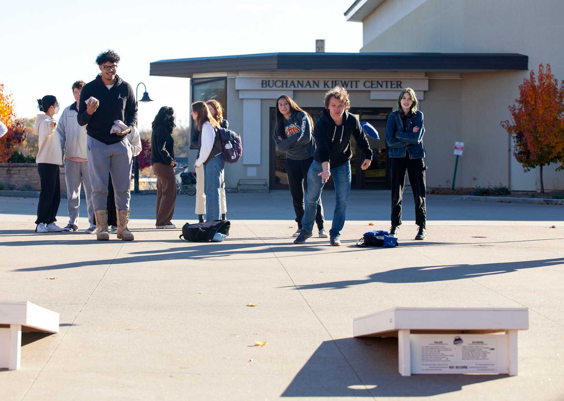 Students participated in games across campus to help raise funds and excitement for Giving Day.