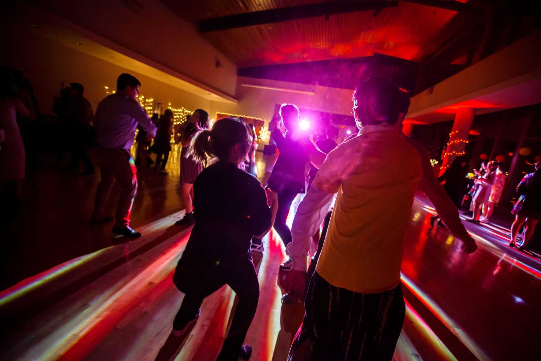 Students dance Saturday night during the Fall Homecoming Dance in Warch Campus Center.