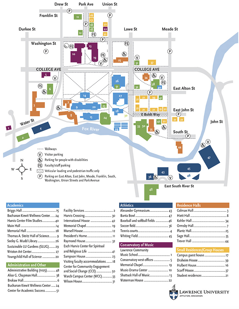 Lawrence Campus Map 2D