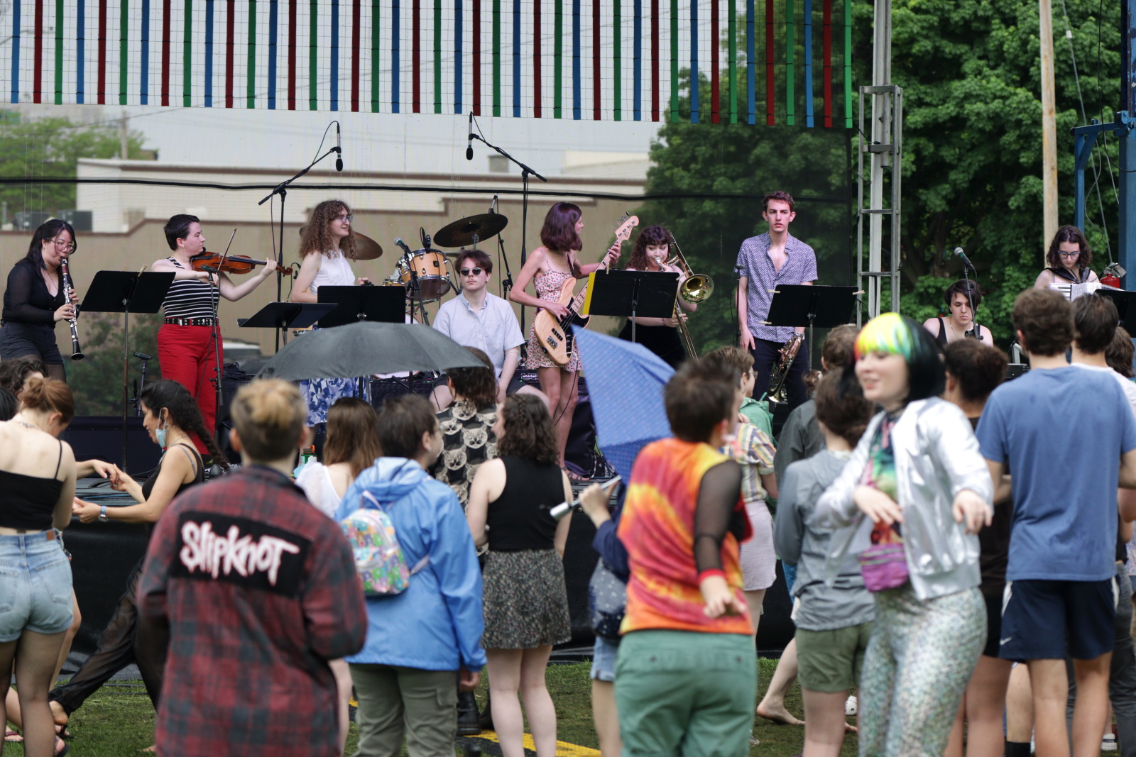 The Klezmommies perform at last year's LUaroo festival. (Photo by Danny Damiani)