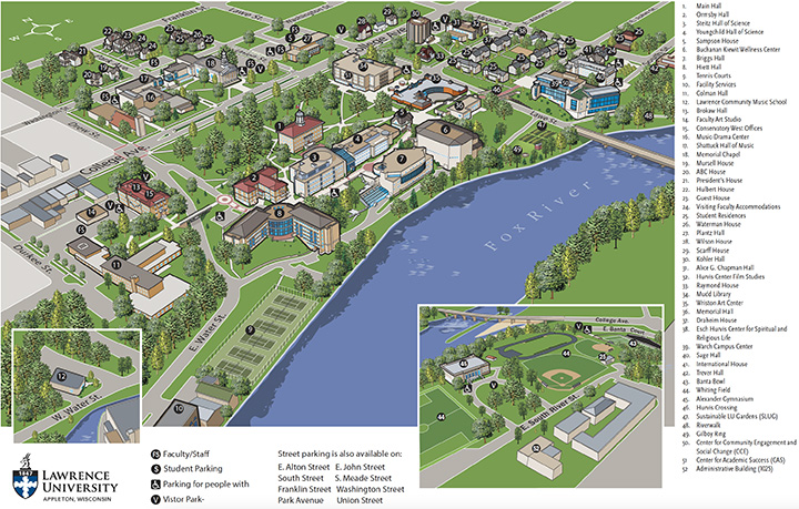 Lawrence Campus Map 3D
