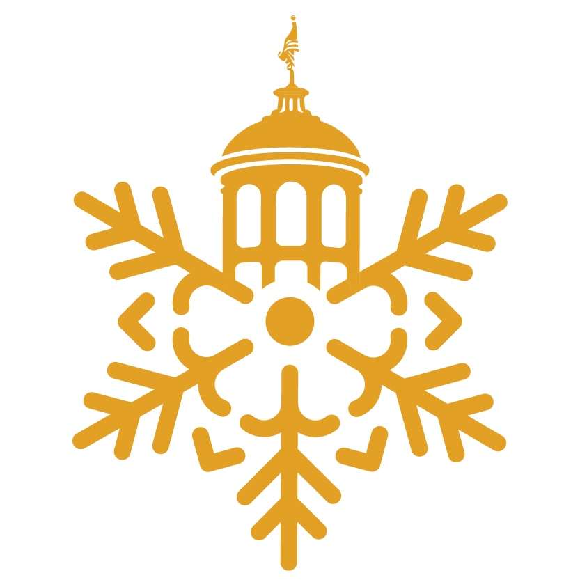 Gold snowflake with Main Hall Cupola