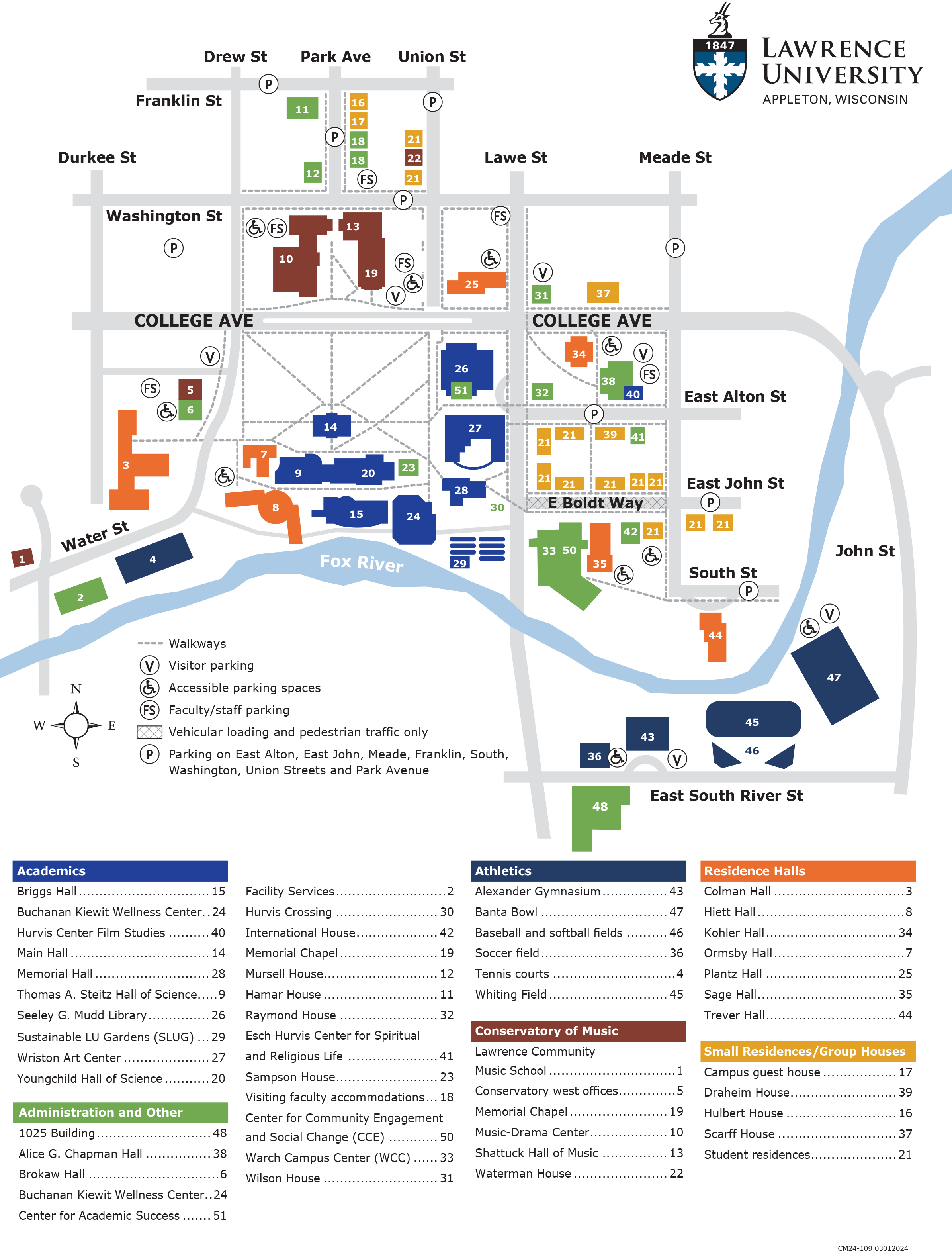 Lawrence Campus Map 2D