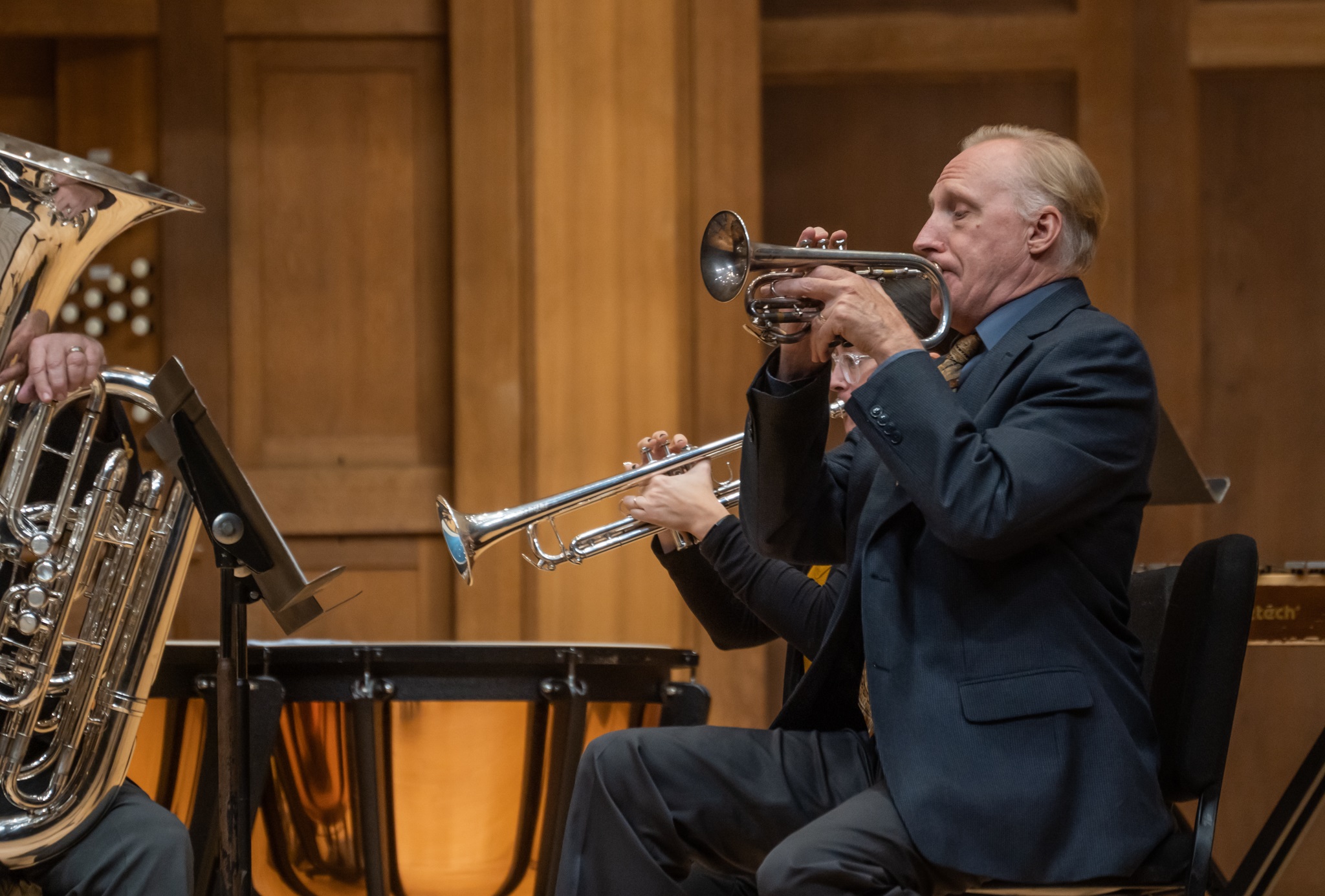 John Daniel performs in Memorial Chapel.