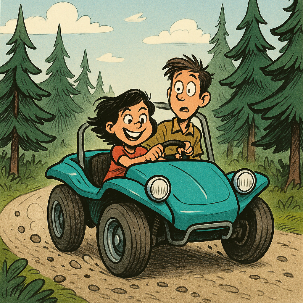 The Coventrys learn to drive.