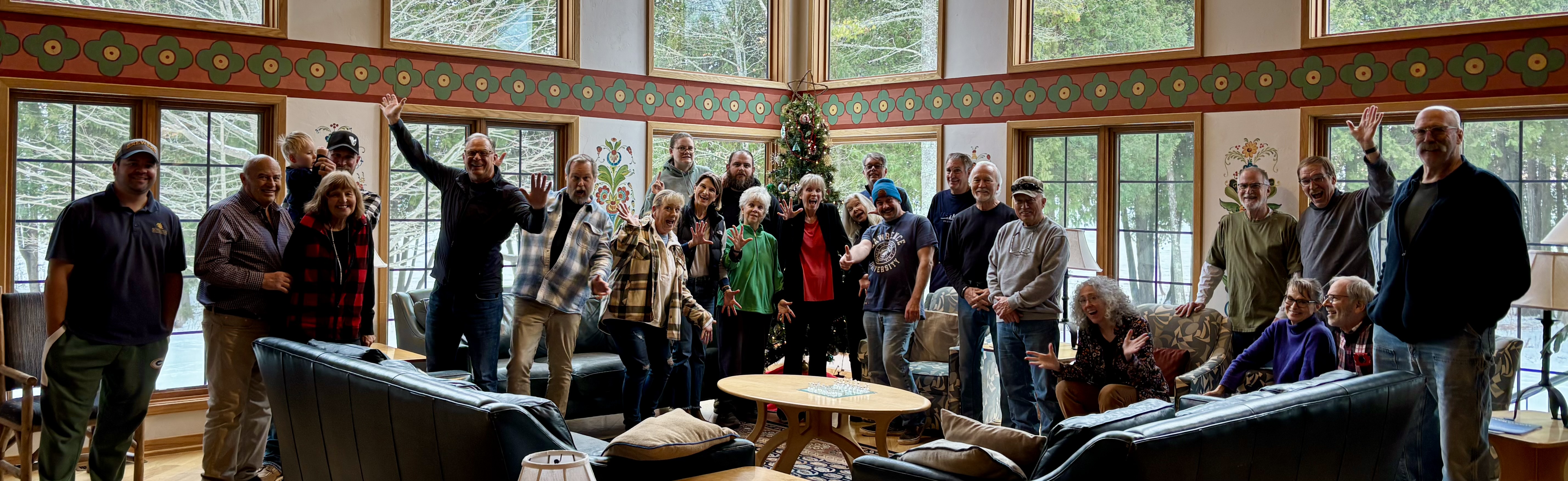 A merry band of Bjork Volunteers
