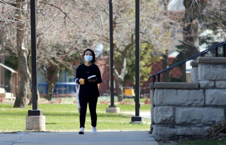 Visitors on campus