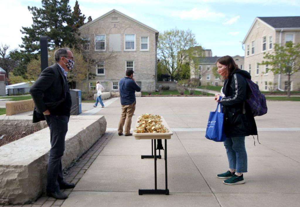 Members of the Lawrence community and visitors to campus have been asked to wear masks in shared spaces.