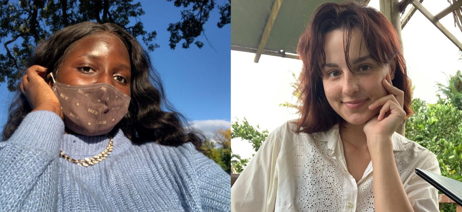 Awa Badiane ’21 (left) and Isabella Mariani ’21