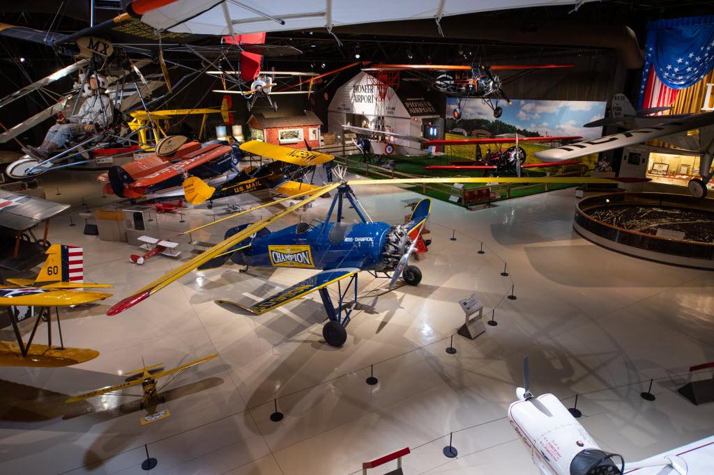 inside of the EAA Aviation Museum