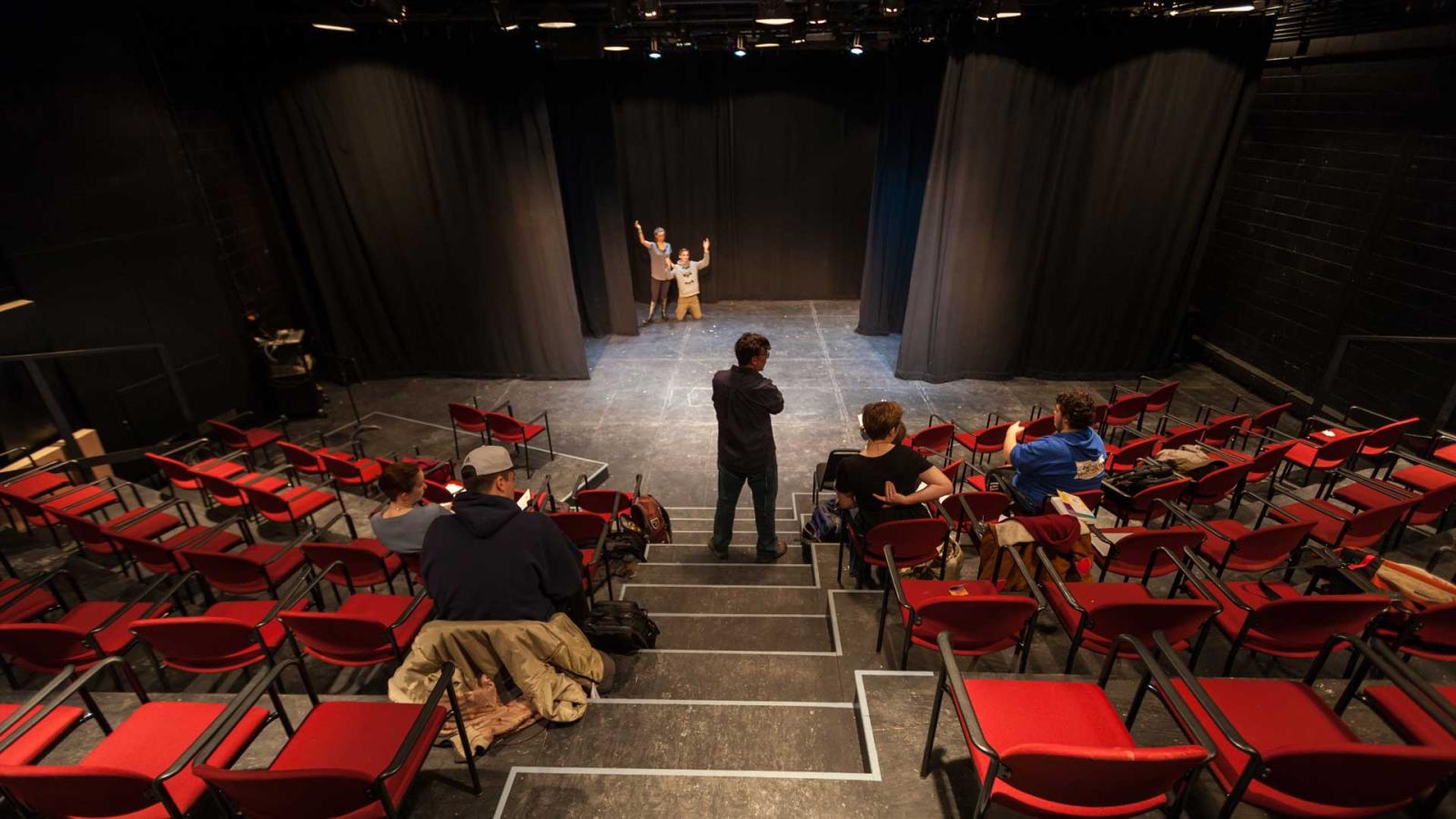 Acting class in Cloak Theatre