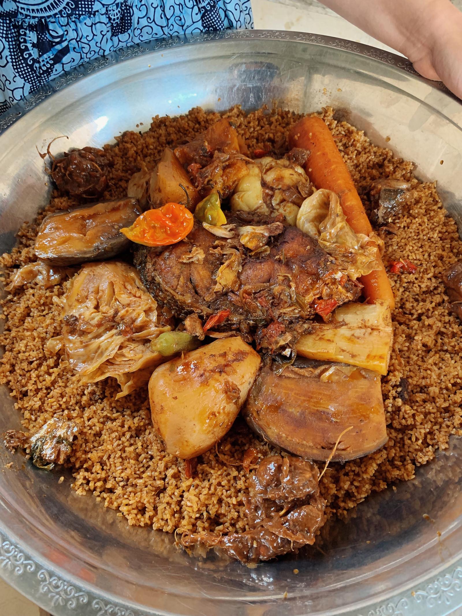 Senegalese meal.