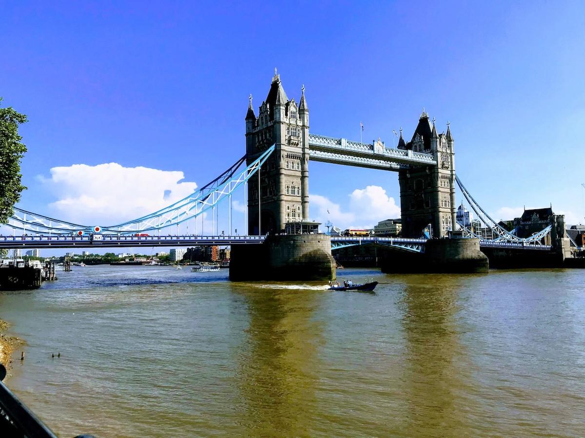 Tower Bridge is seen in London.