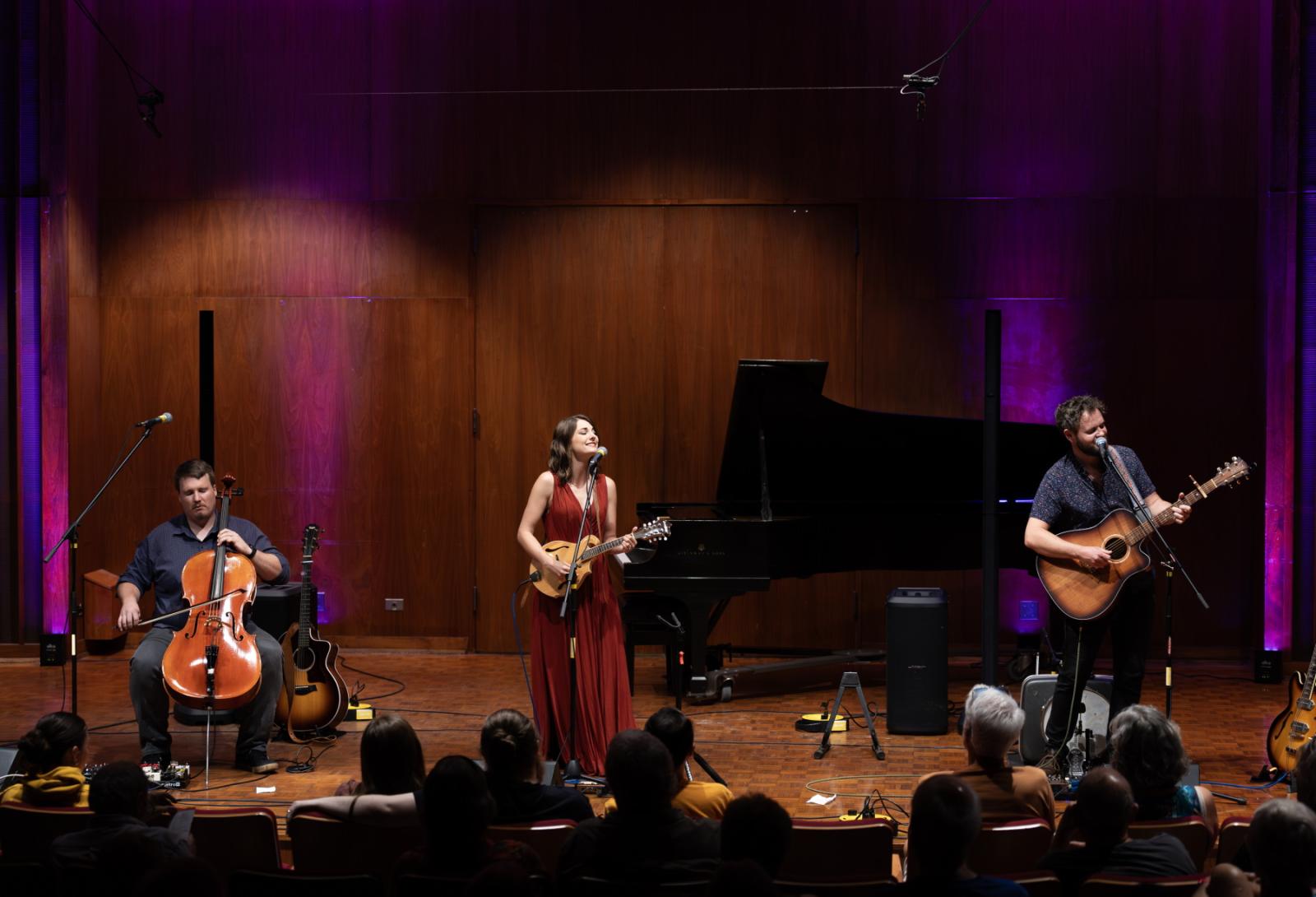 South For Winter performs in Harper Hall. 