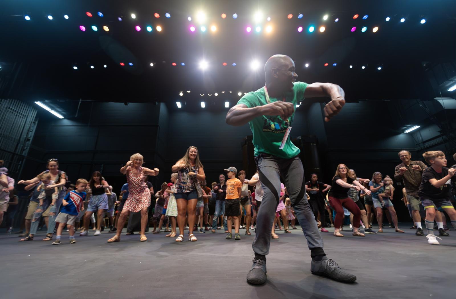Drumming and dance from Ghana was among the Music Education Team workshops held at the Fox Cities Performing Arts Center.