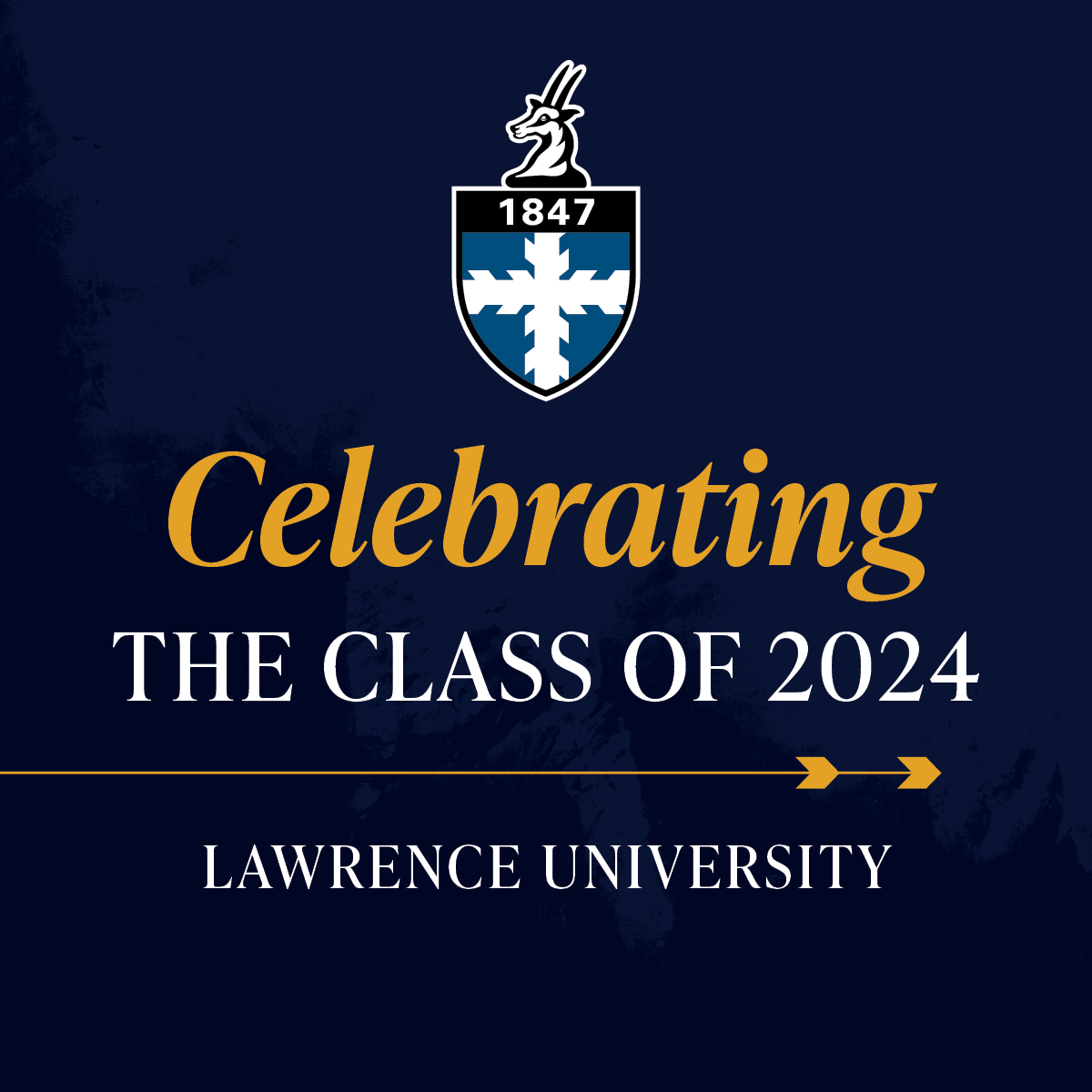 Celebrating the Class of 2024 Grad Lawrence University Social Profile Graphic