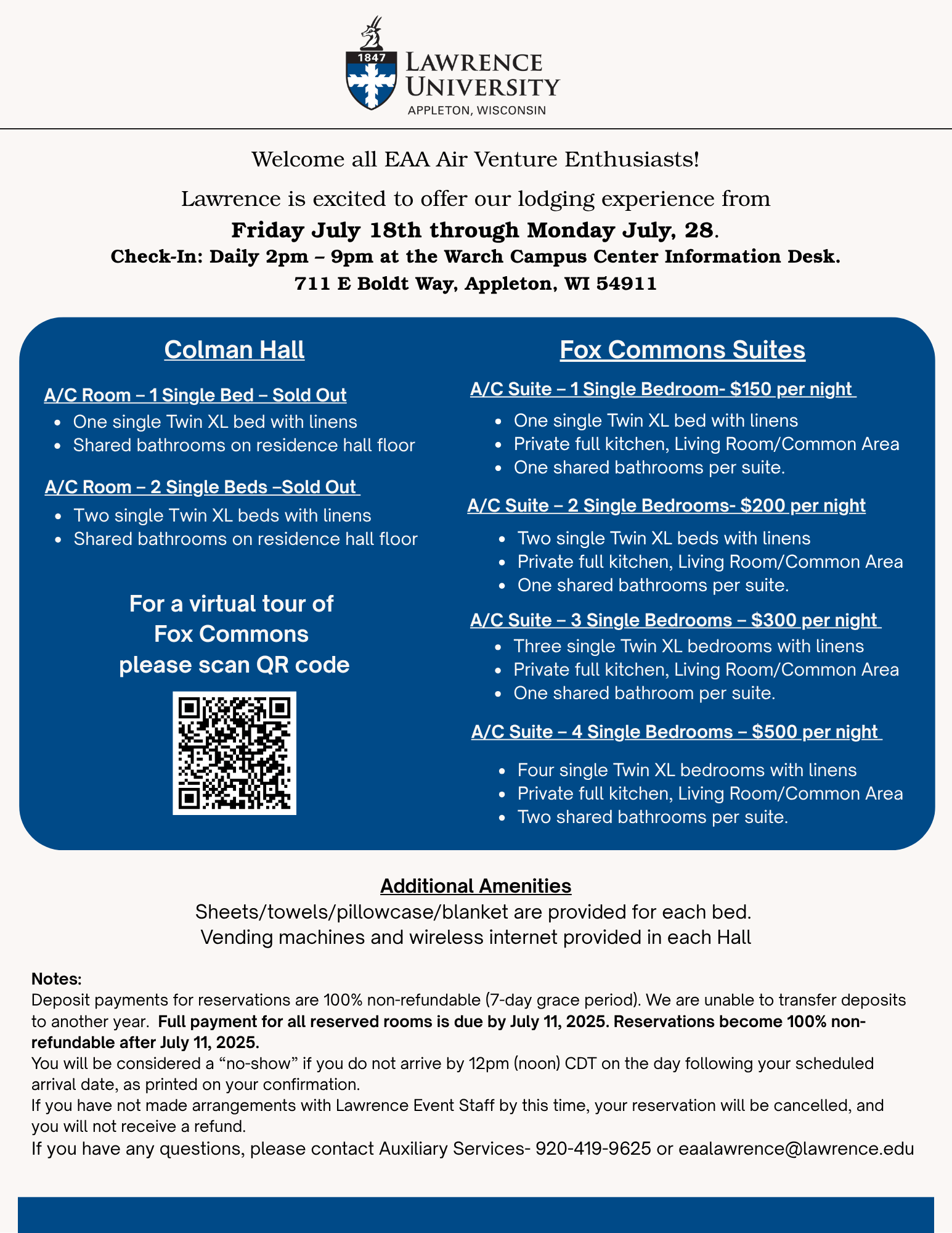 EAA Lodging at Lawrence - 2025