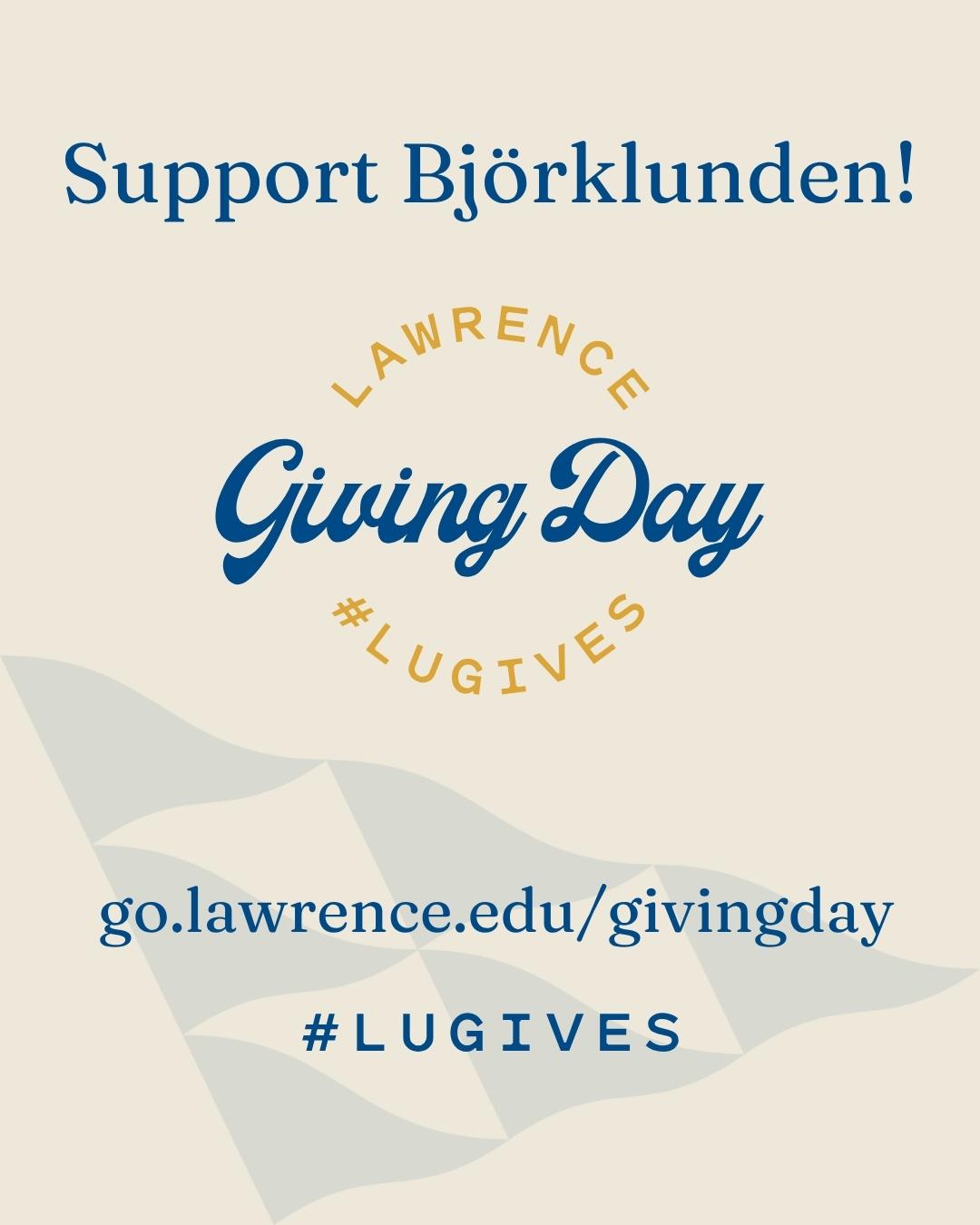Björklunden plain Giving Day graphic