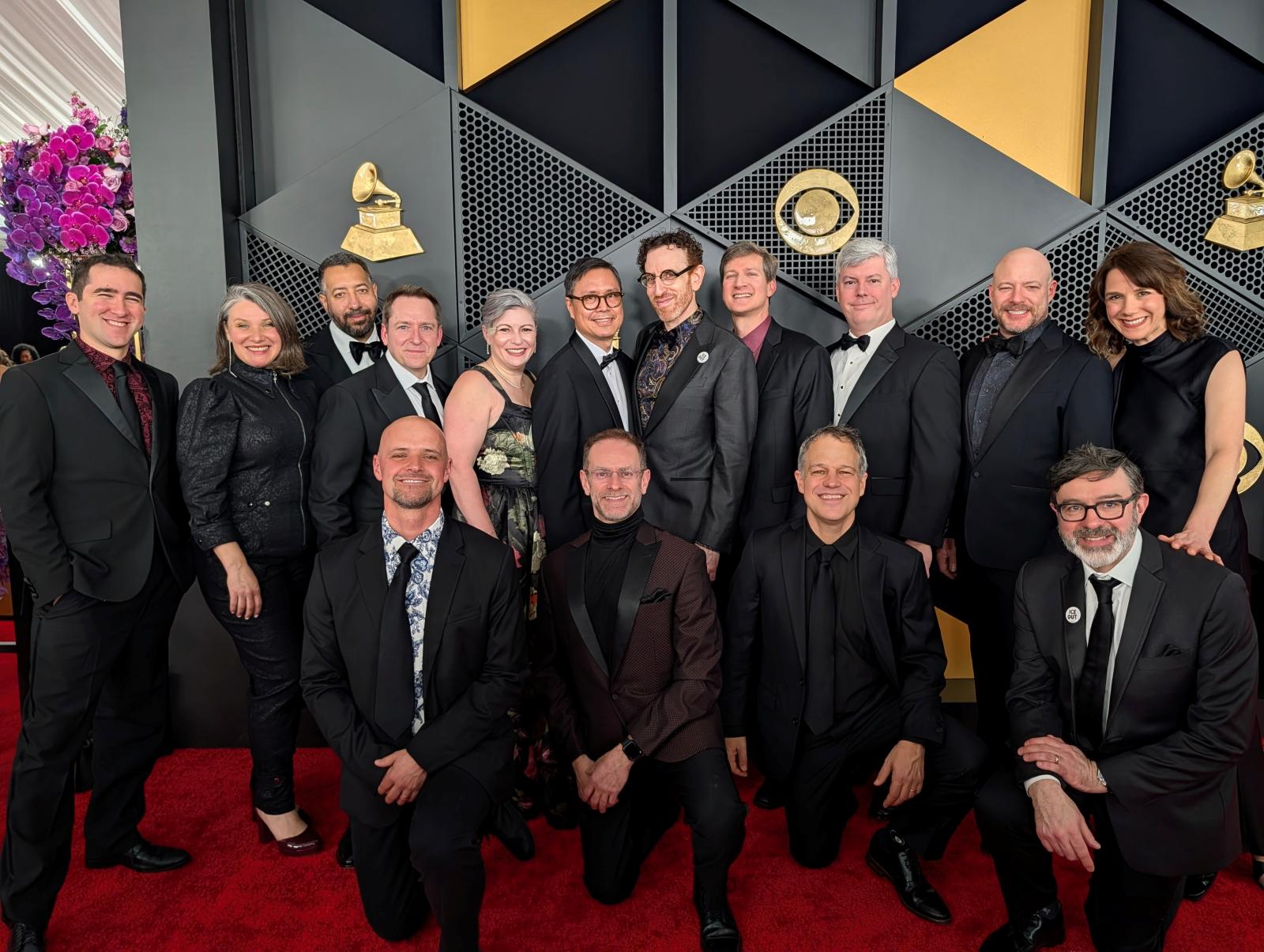 Group shot at the GRAMMY Awards