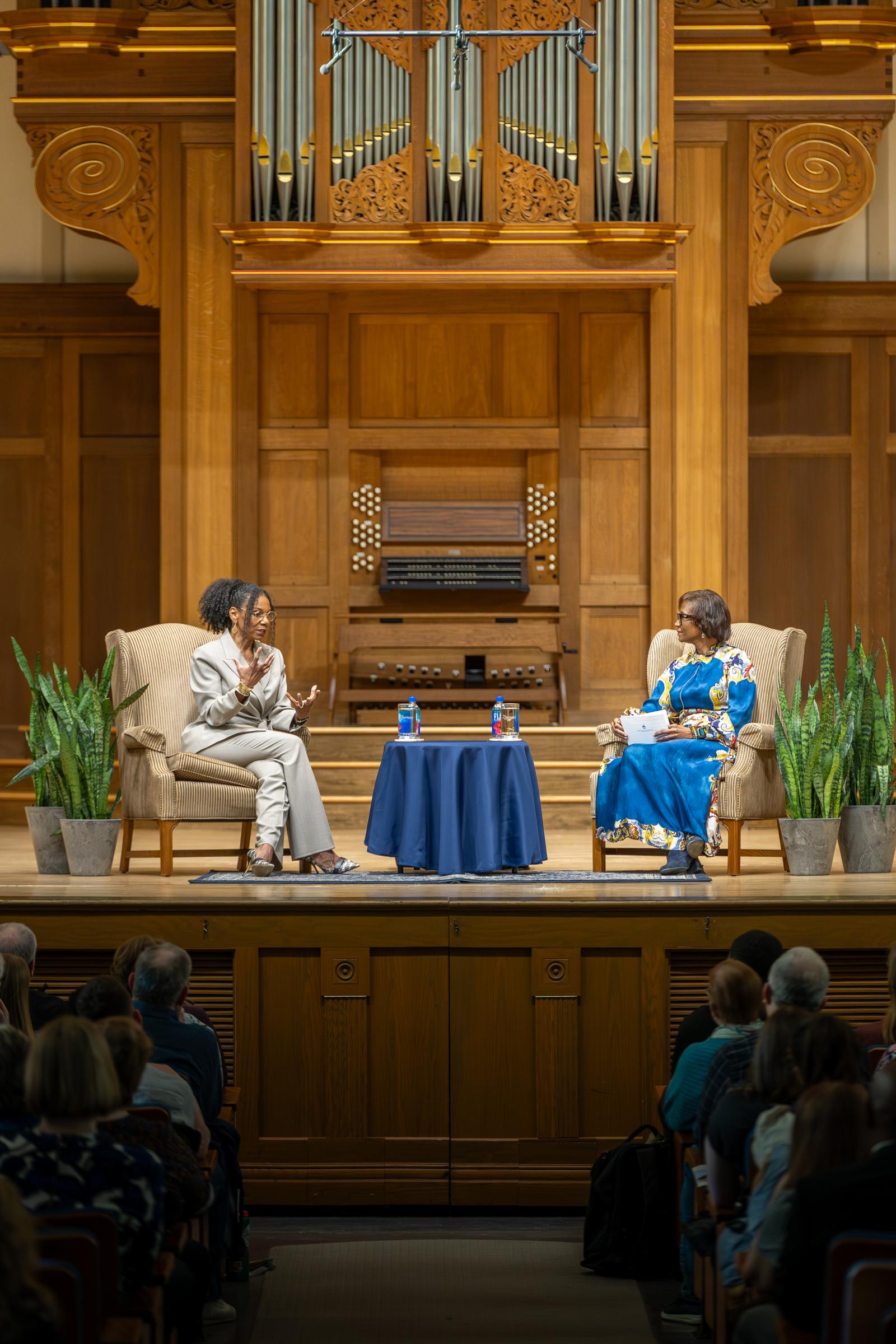 Audra McDonald & President Laurie A. Carter 