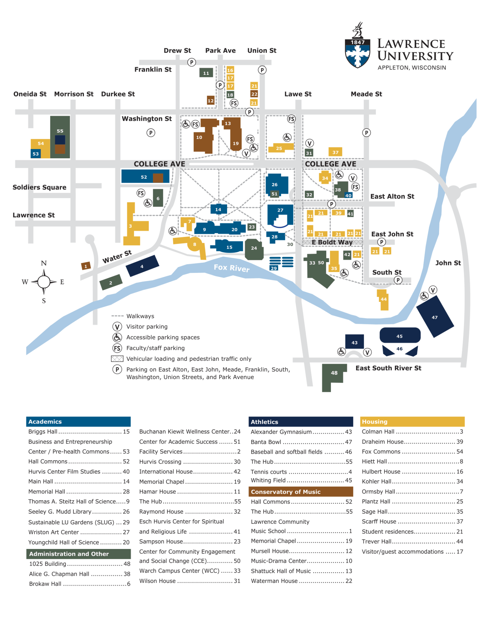 map of campus locations