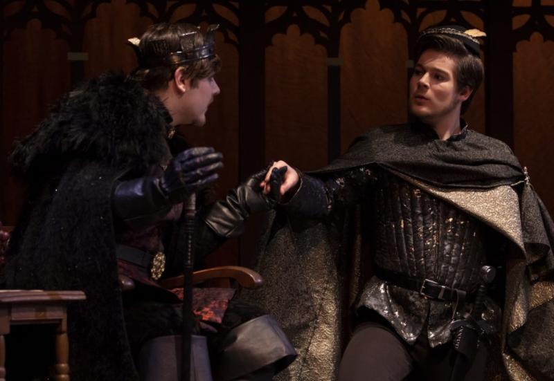 Richard III rehearsal in Cloak Theatre
