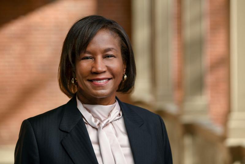 Headshot of Lawrence University President Laurie A. Carter