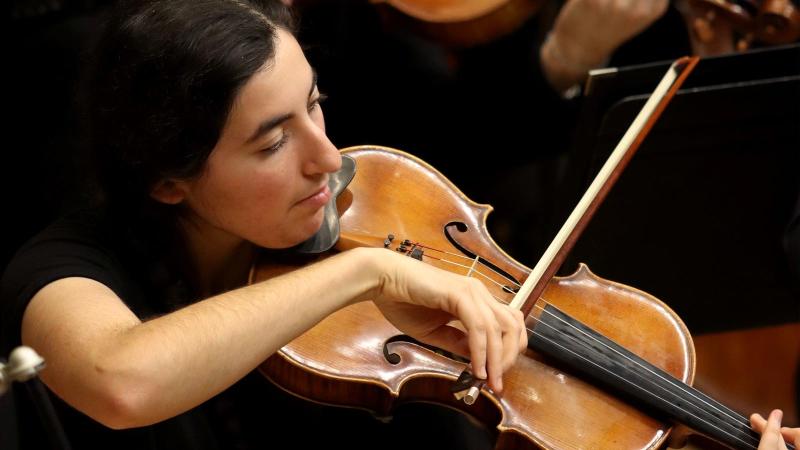 students playing viola