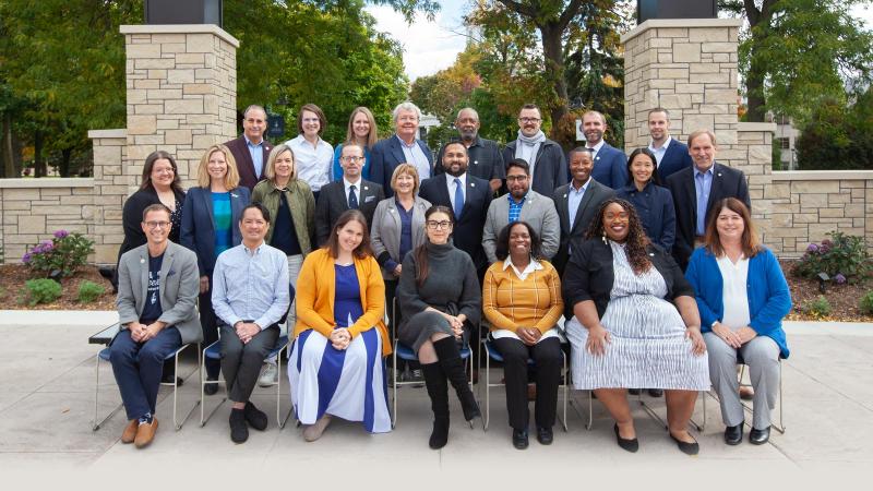 LUAA group photo in front of the Lawrence Arch