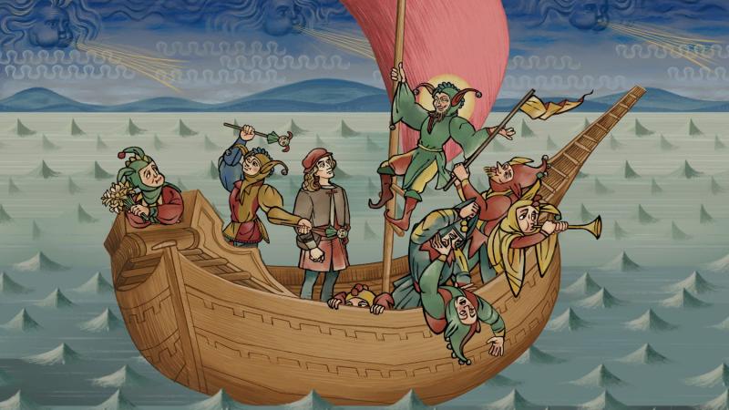 A still from the video game Pentiment