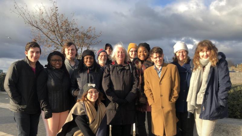 Photos of students on London trip