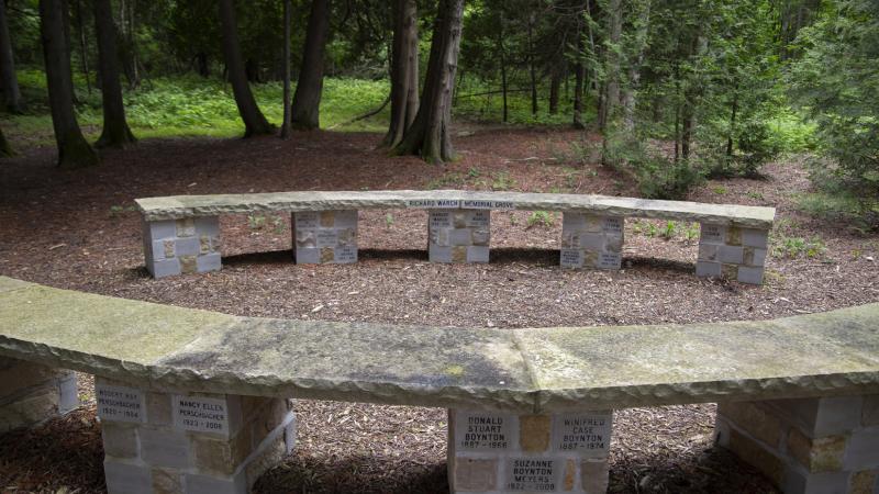 Richard Warch Memorial Grove on Bjorklunden's grounds