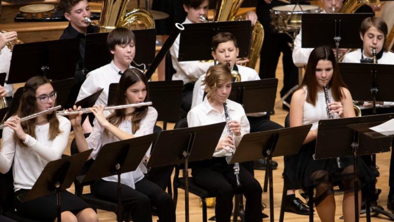 The Academy Symphonic Band and Wind Ensemble perform