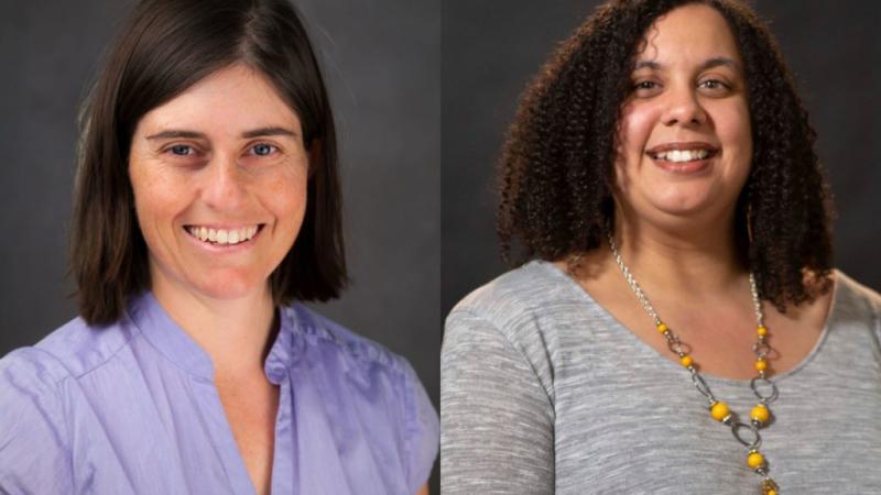 Erin Buenzli (left) and Ariela Rosa ’15