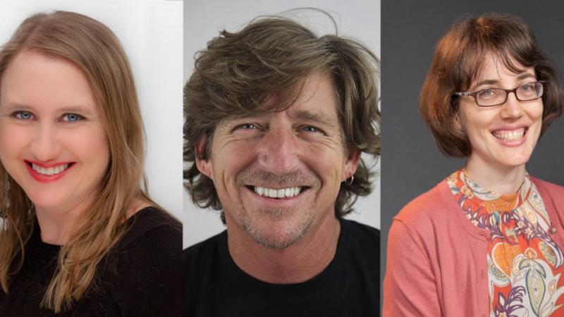 From left: Celia Barnes, Rob Neilson, and Brigid Vance