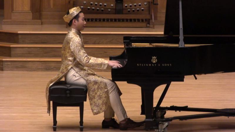 Hung Nguyen played the postlude on piano at the Convocation