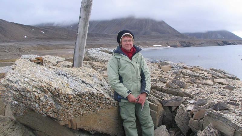 Marcia Bjornerud in Svalbard, arctic Norway