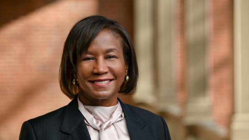 Headshot of Lawrence University President Laurie A. Carter