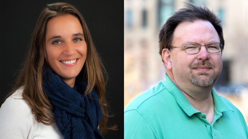 Side by side headshots of  Jillian Drier (left) and Jon Meyer (right)